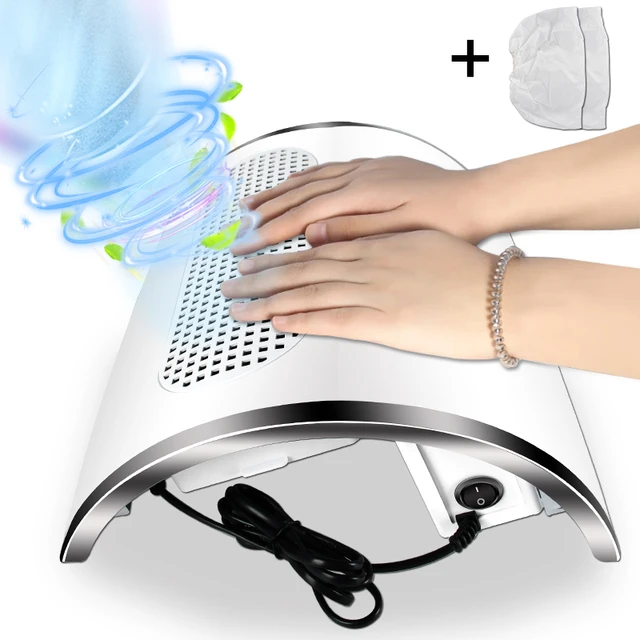 60W Nail Dust Collector Dust Suction 3LEDs Vacuum Machine for Nails Art  Salon | eBay