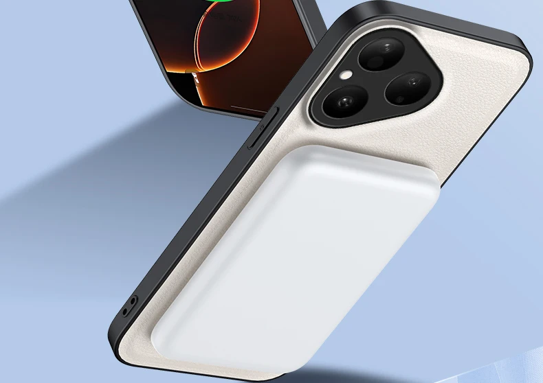 Leather Stand Case with Magnetic Holder and Camera Protector