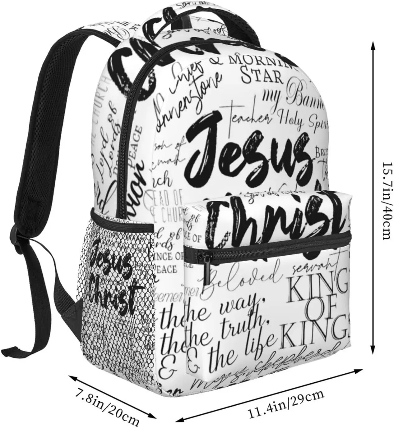 Christian Backpacks Jesus Cross Laptop Bookbag Computer Bag Hiking