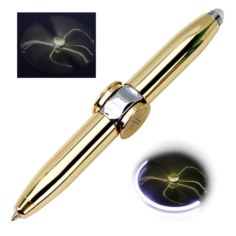 1pcs Multifunctional Finger Spinning Gyro Pen Student Fun Gyro Pen Spinning Ballpoint multifunction pen