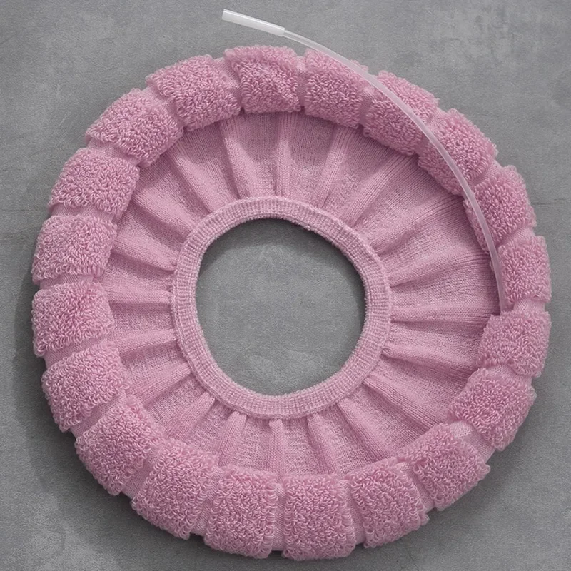 Bathroom Toilet Seat Cover Washable Soft Winter Warmer Mat Pad Cushion O-shape Bidet toilet seat cover