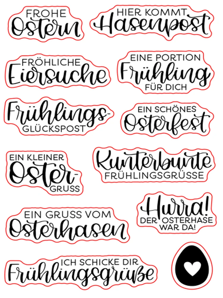 Clear Stamps Clear Rubber Stamps New Happy Easter Clear Stamp for Scrapbooking Transparent Silicone Rubber DIY Photo Album Decor