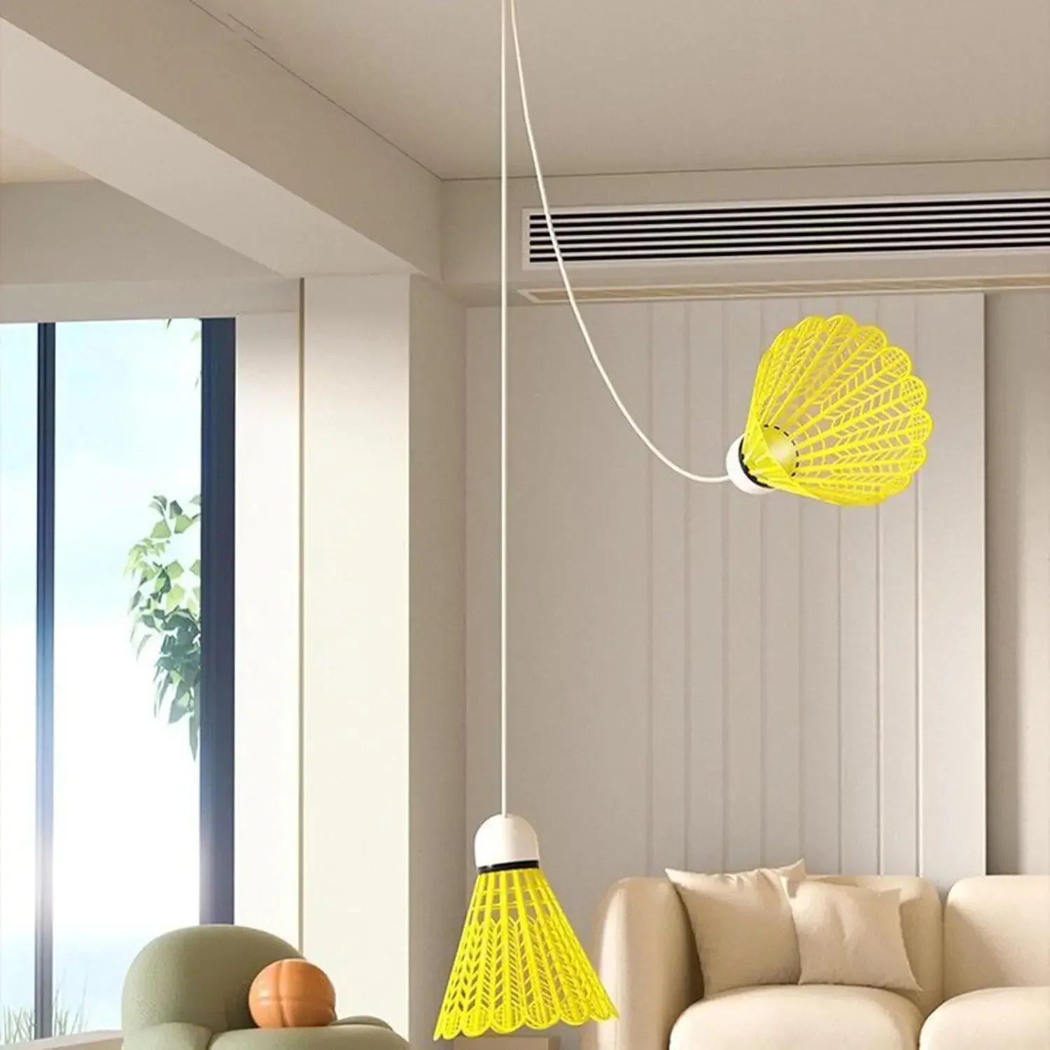 Glowing Badminton Trainer Practice Robot Training Shuttlecock Stretch Self-Study Professional Rebounds Device Elastic