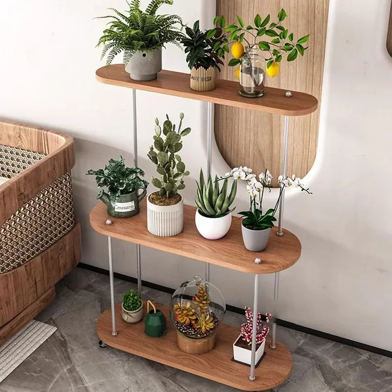 Holder Backdrop Flower Shelf Indoor Wood Steal Adjustable Flower Shelf Rack Antique Estantes Para Plantas Garden Furniture modern flower shelf plant stand indoor high quality standing wood plant shelves backdrop stand room mensole per piante furniture