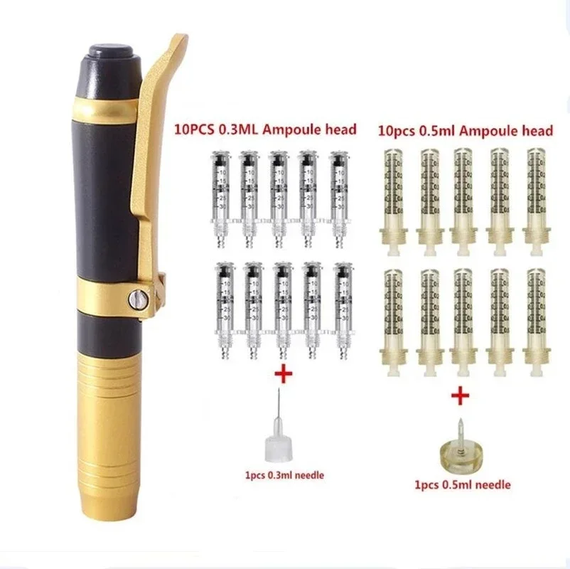 High Pressure Hyaluronic Acid Pen High density metal For Anti Wrinkle Lifting Lip hyaluron gun atomizer Lip injection pen