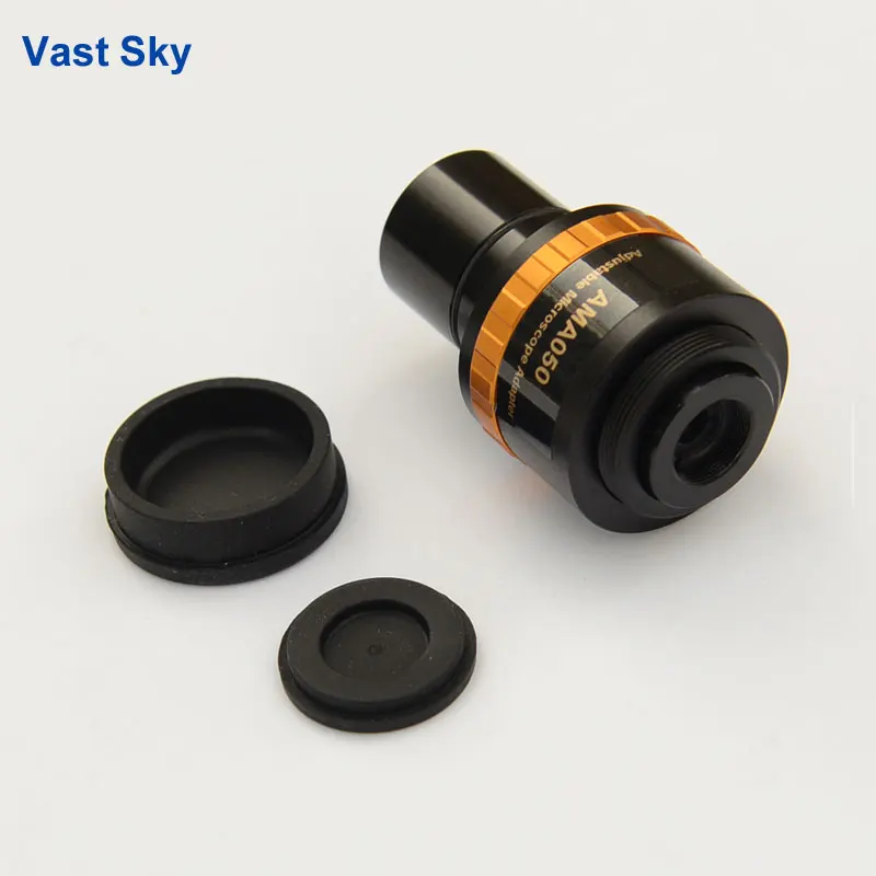 0.37X 0.5X 0.75X Focusable Microscope Electronic Eyepiece C Mount Adapter Lens to 23.2mm Interface For Video Microscope Camera 2