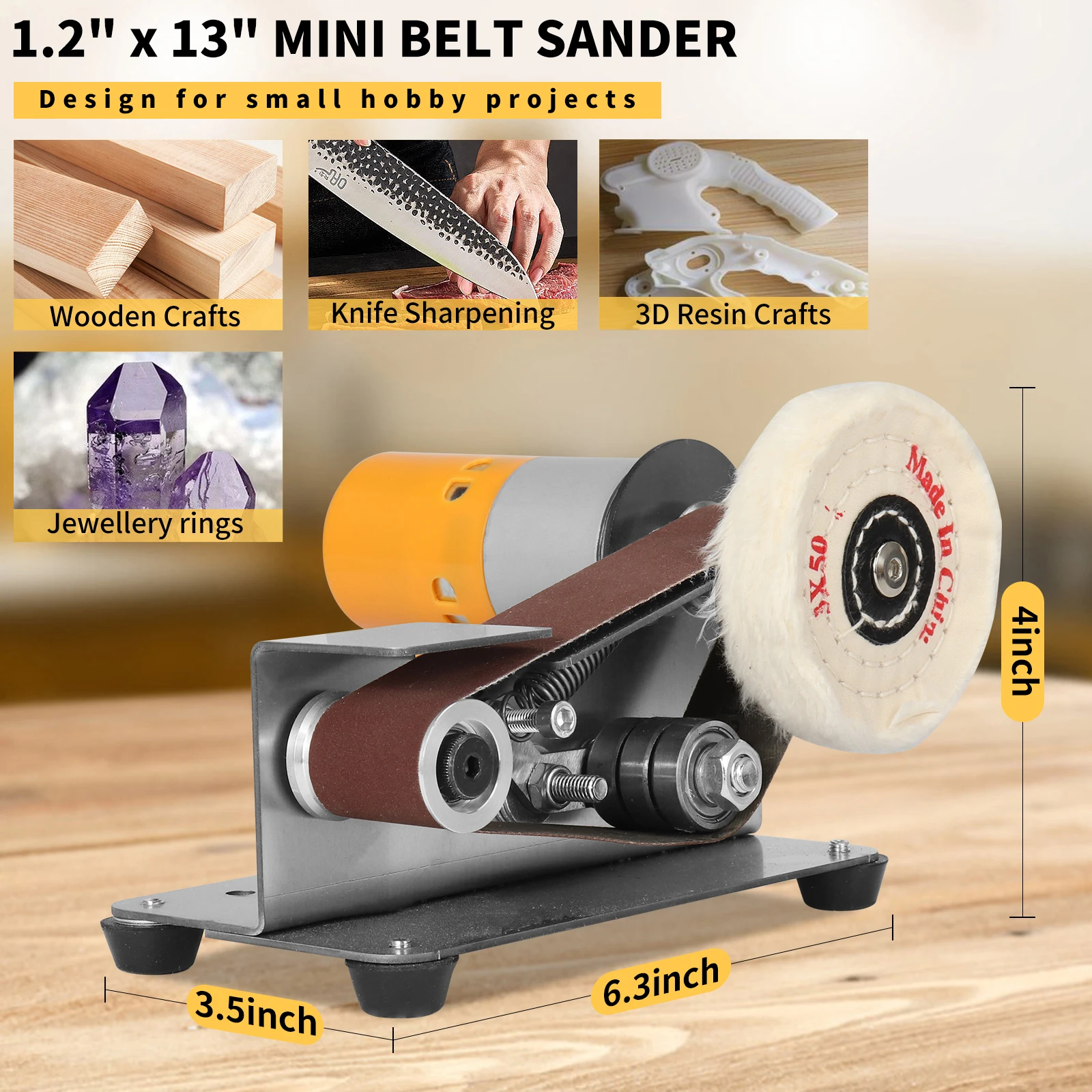 110/220V15&deg;Electric Belt Grinder Mini Polisher Multifunctional Belt Grinder For Metal Woodworking Knife Edge Sharpening Abrasive electric grinder belt sander