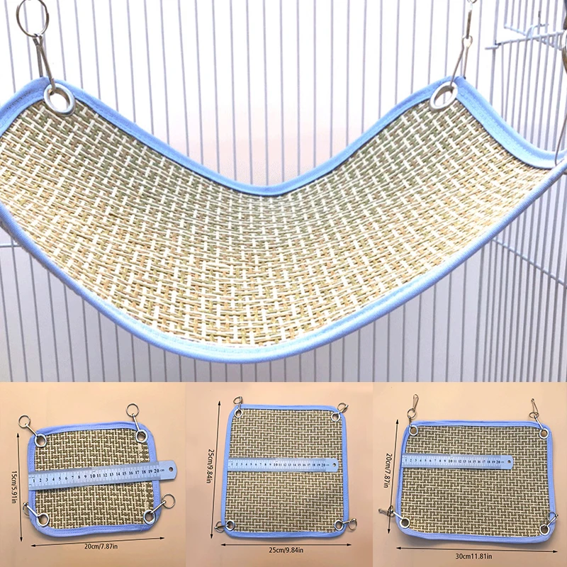 Pet Hammock for Rats Summer Cool Bed for Hamster House Nest Sleeping Bag Rodent Cage Hanging Tree Bed Small Animals Supplies pet sleeping bed pet hammock pet cave bed