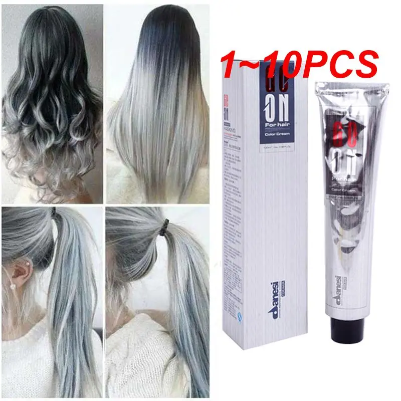 

1~10PCS Hair Dye Light Gray Hair Color Quickly Dyes And Fixes Color Lasting Effectively Fashion Whitening Hair Coloring Cream