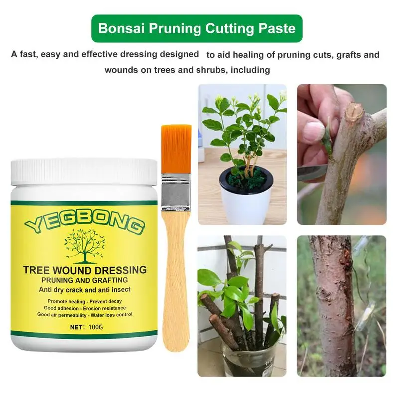 Tree Grafting Paste Tree Wound Repair Pruning Sealer Bonsai Wound Healing Agent Plant Saw Cuts Coating Pruning Heal Paste