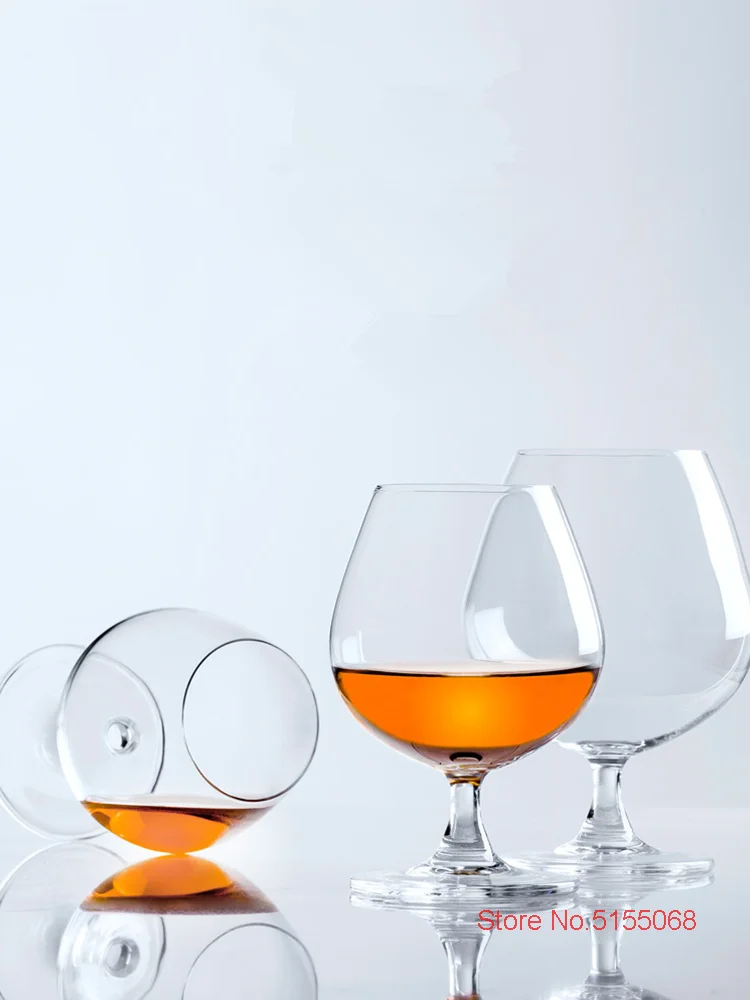 2 Pcs Lot French Style Brandy Snifter High-Capacity Big Belly Whiskey Tumbler Liquor Goblet Short Stem Wine Glasses Cheap Cup