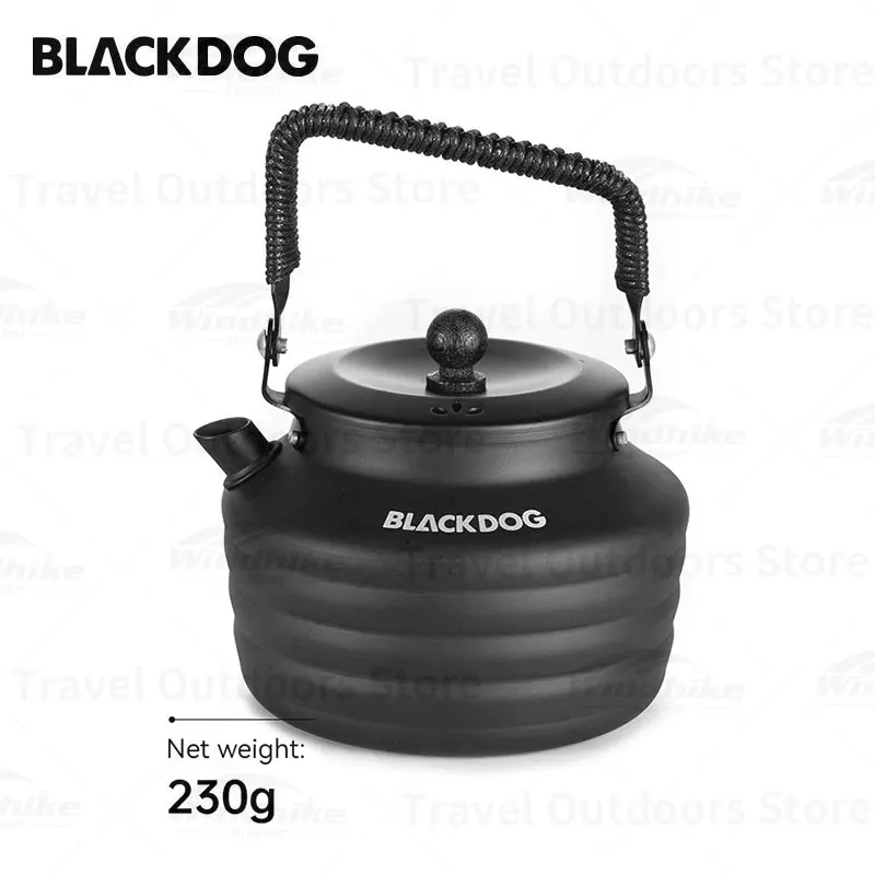 

Naturehike BLACKDOG 1.3L черный матовый чайник Портативный 230 г чайник для путешествий чайный Кофе чайник для пикника Кемпинг плита чайник для воды