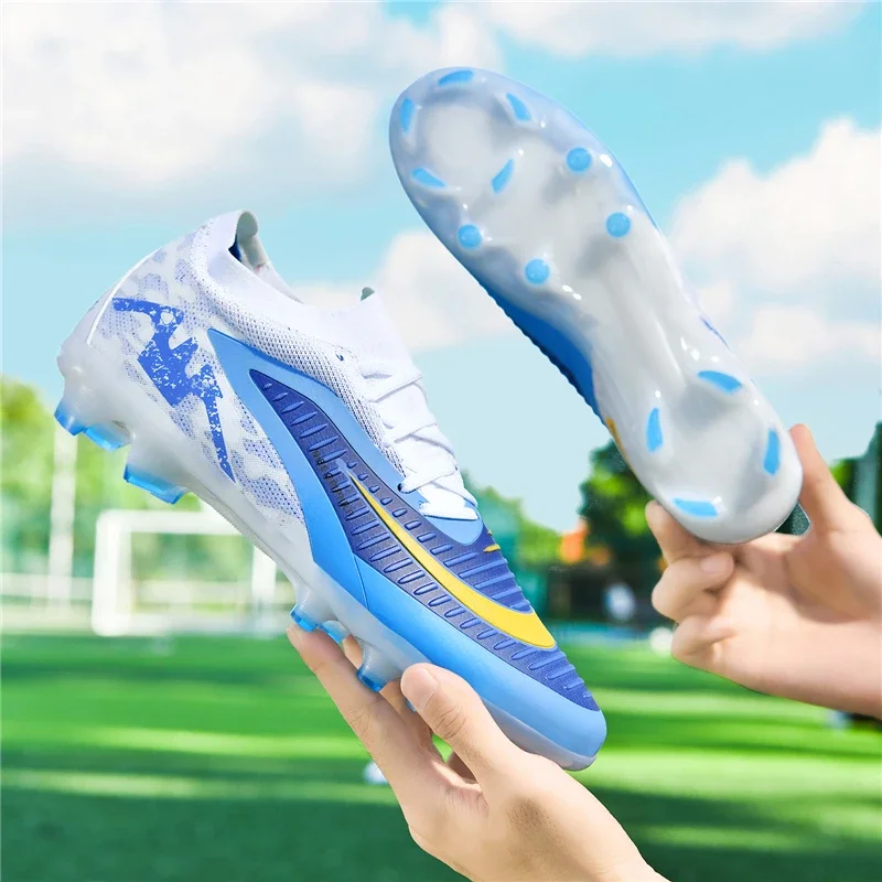 Men Football Boots Soccer Shoes Training Indoor Unisex Futsal Professional Ultralight Breathable