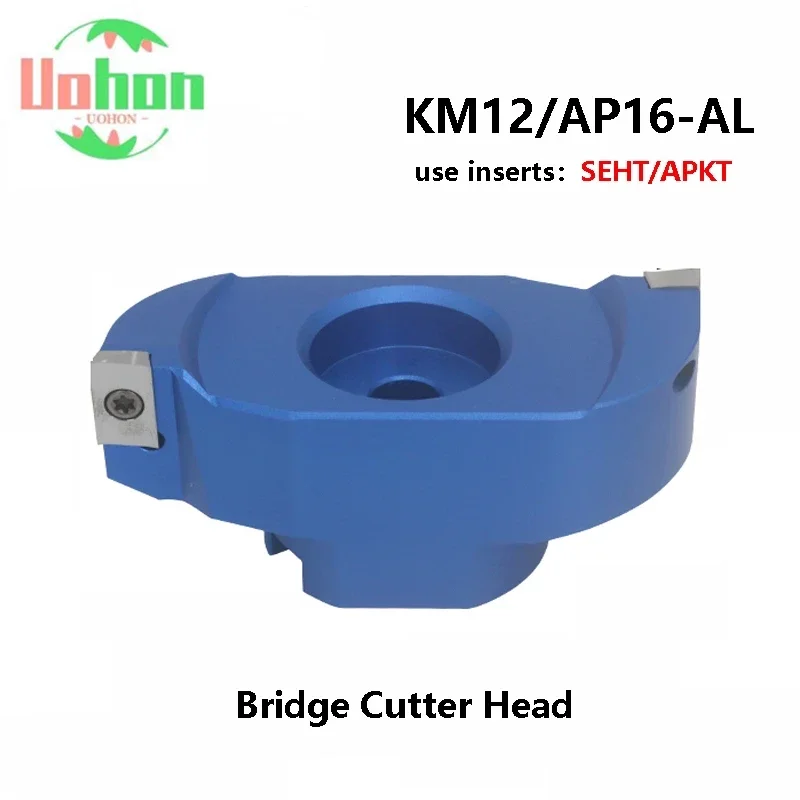 

KM12 AP16 400R Bridge Milling Cutter Head Face Mill 80 100 125 160 180 200 mm 80-22-2T Aluminum CNC Lathe Inserts SEHT APKT