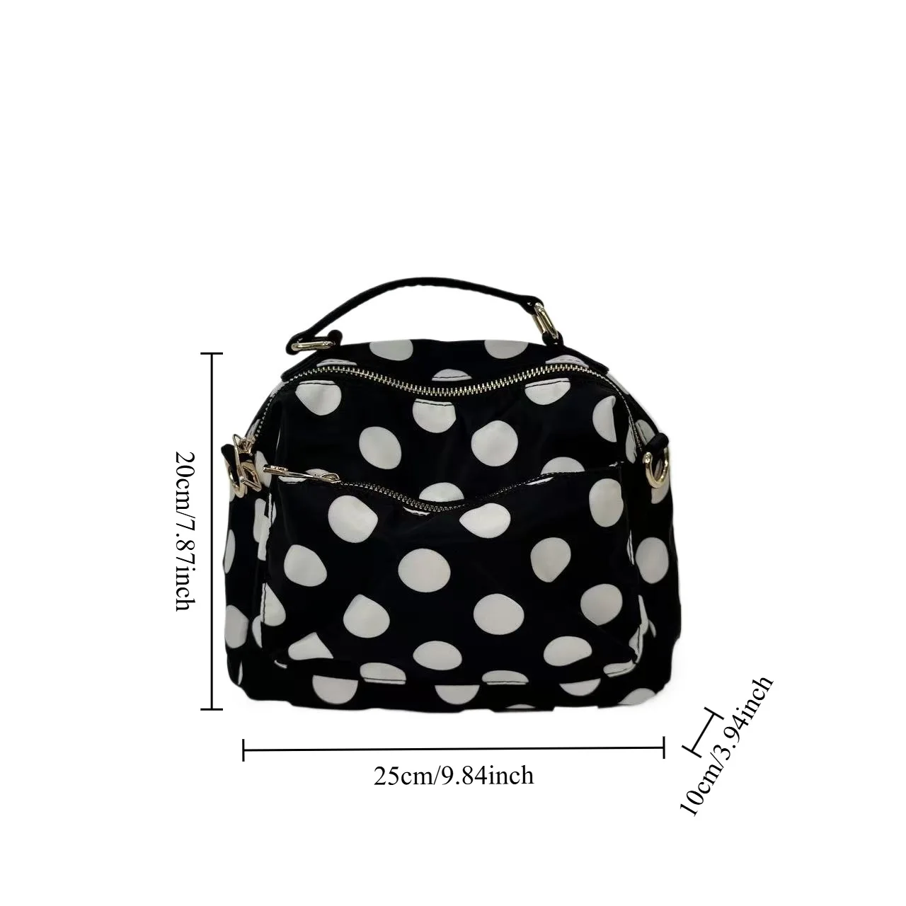 Fashionable Leopard Print Women's Shoulder Bag Simple Casual Crossbody Bag Underarm Bag Soft Nylon Lining Zipper Closure