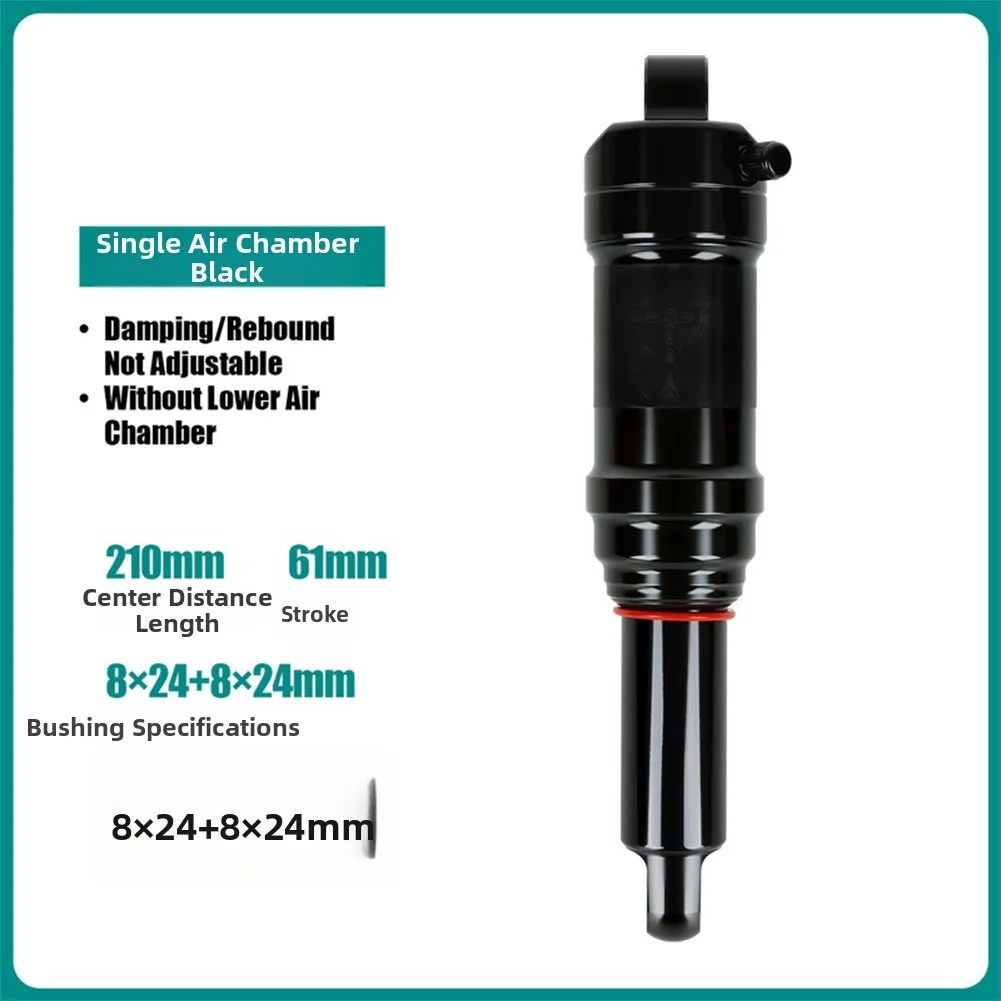알루미늄 산악 자전거 리어샥 165mm 190mm 210mm 싱글 챔버 디자인, 대부분의 풀 서스펜션 프레임과 호환 가능