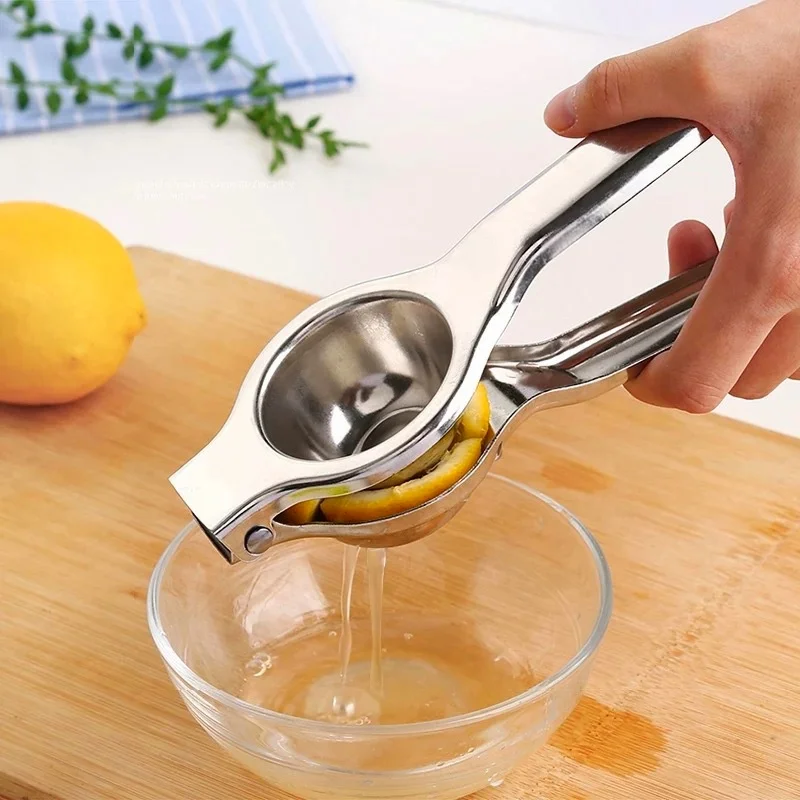 Description Picture 6 of itemLemon Squeezer Juicer 304 Stainless Steel Fruits Squeezer Manual Citrus Juicer Lemon Lime Orange Extract Kitchen Gadgets