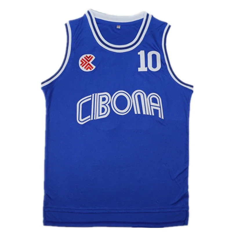 Sport Basketball jerseys CIBONA 10 PETROVIC Jersey Embroidery Sewing EmbroideredOutdoor Sportswear Hip-hop Culture Movie