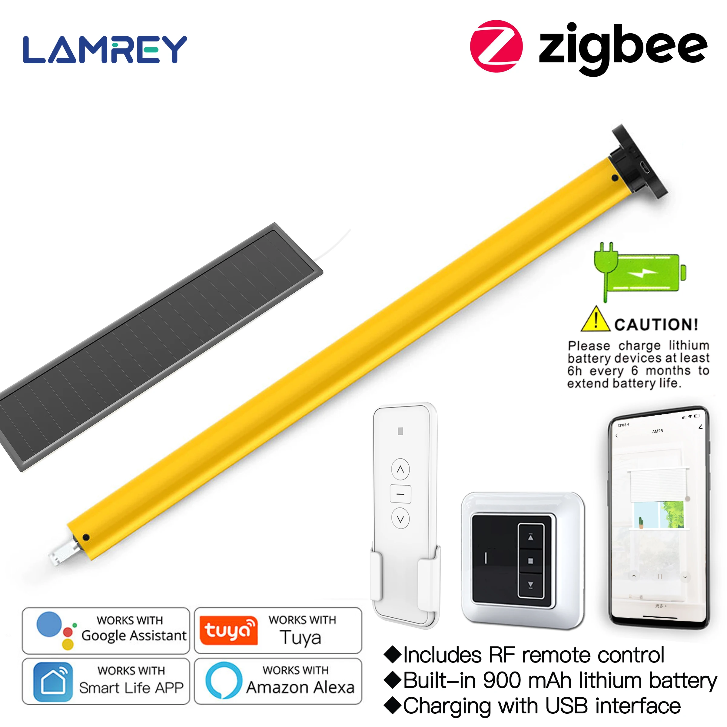 Smart home Tuya Zigbee Blind electric motor Roller blinds for 38and40mm 