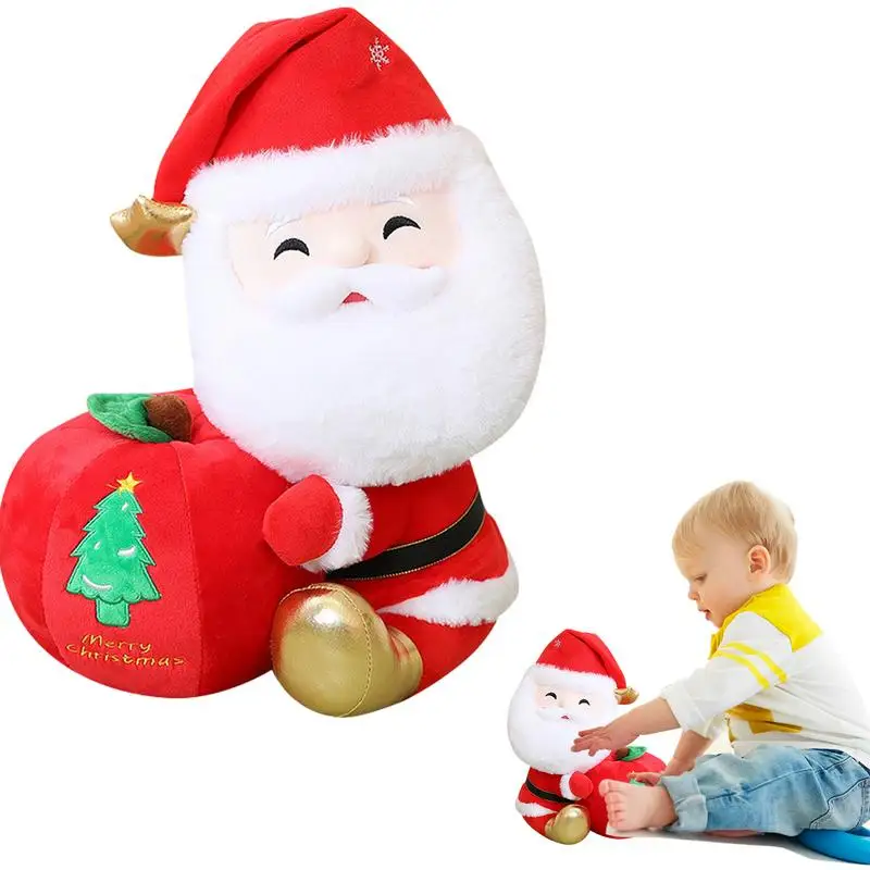 

Плюшевые игрушки в виде Санты, плюшевые игрушки с фруктами, праздничные плюшевые игрушки, рождественские подарки для детей, украшения для девочек