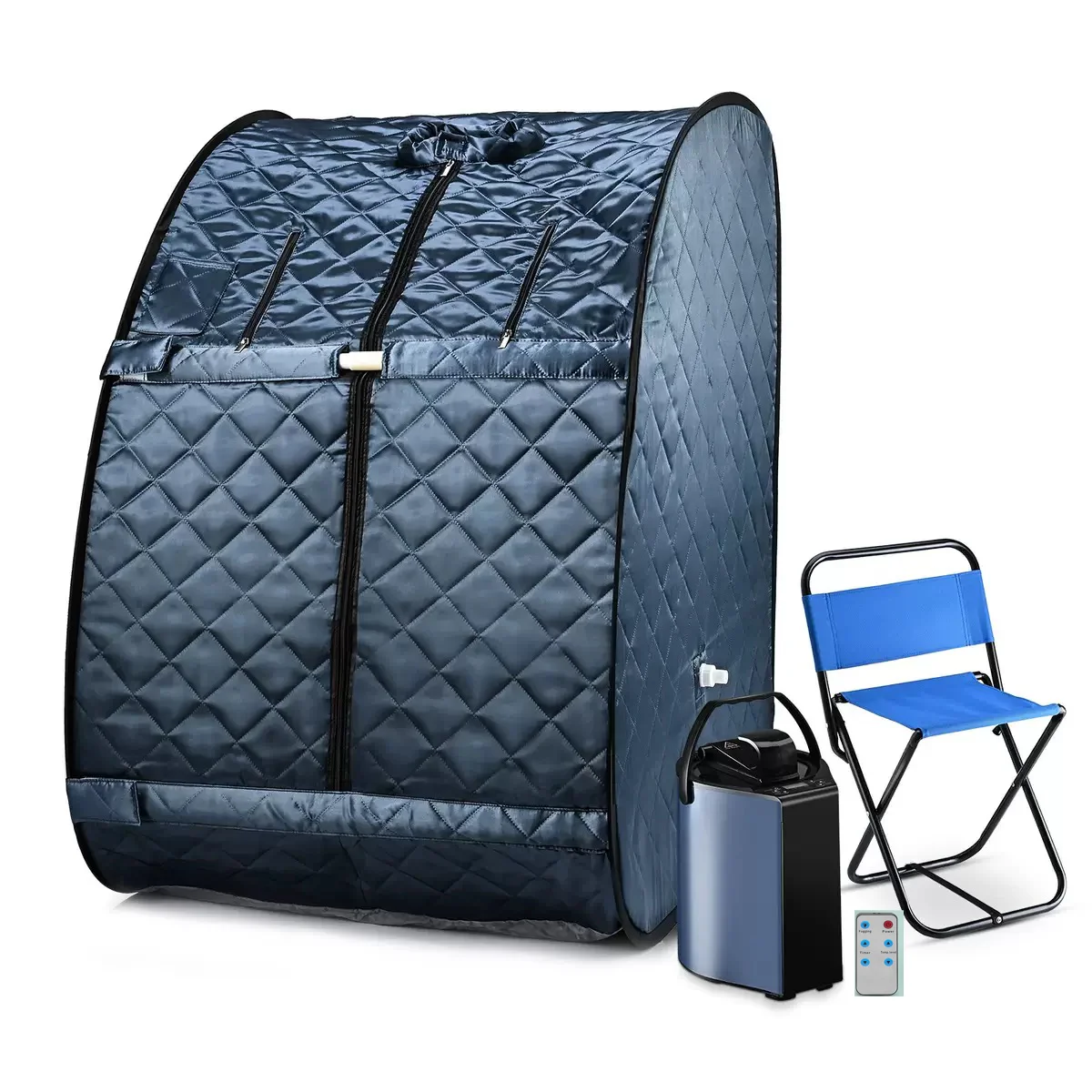 ซาวน่าไอน้ําแบบพกพาสําหรับสปาหน้าแรกซาวน่าเต็นท์ซาวน่ากล่อง 3L Steamer รีโมทคอนโทรลสบายซาวน่า Room 1