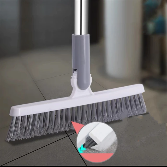 V Head Floor Brush Floor Groove Broom Floor Joint Brush Ceramic Tile  Rotation Removable Multi-Purpose