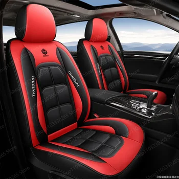 Coprisedili Auto in Pelle Impermeabile, Protezione Completa Contro Macchie e Sporco, Adattabili Universalmente per Auto e SUV