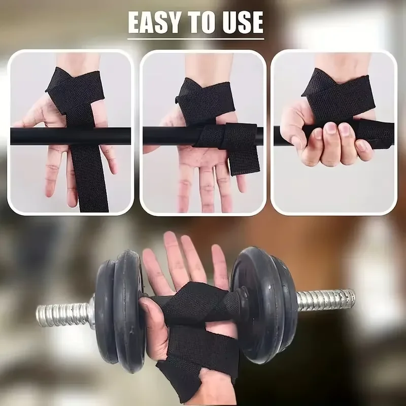 Weightlifting Straps Fitness Exercise Weightlifting Wrist Strap Pull-up Strength Lift Strap Gym Exercise Anti-slip Grip Strength Wrist Strap