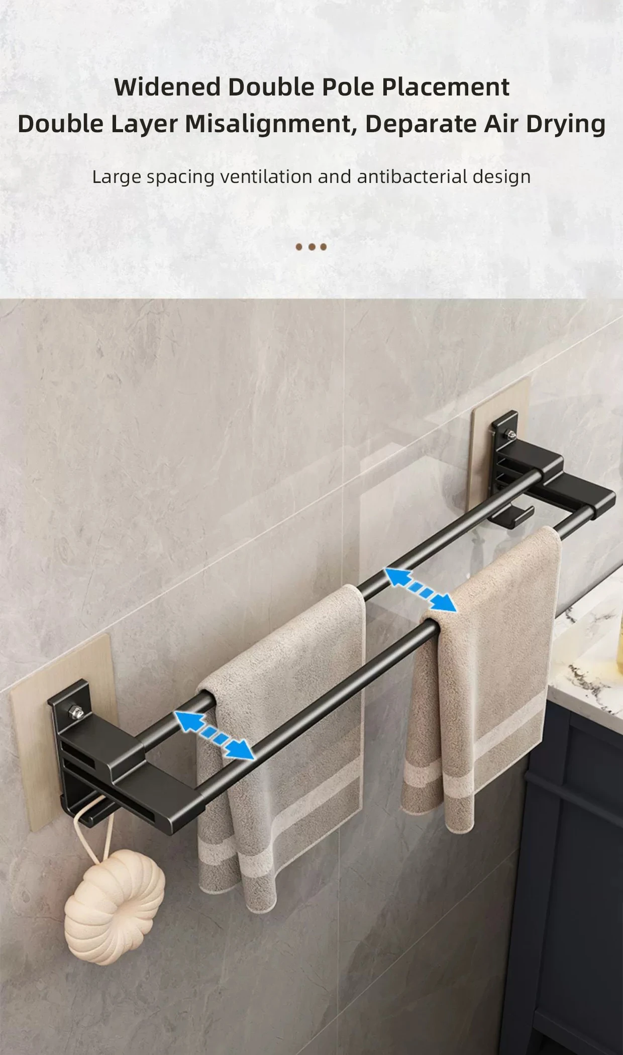 Wall Mounted Towel Rack Image 5