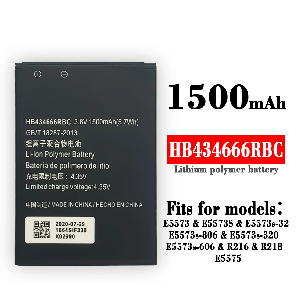 Batteria Muslimex 1500Mah Per Huawei Router E5573 E5573S E5573S-32 E5573S-320 E5573S-606 E5573S-806 Cellulare