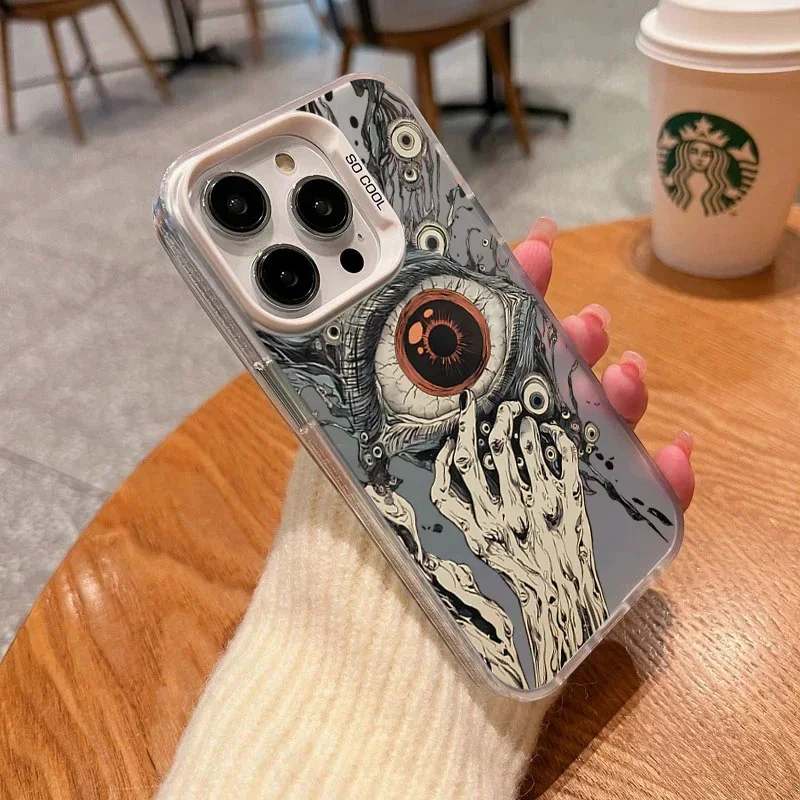 Spooky Scary Red Eye Laser Anti-Fall Phone Case
