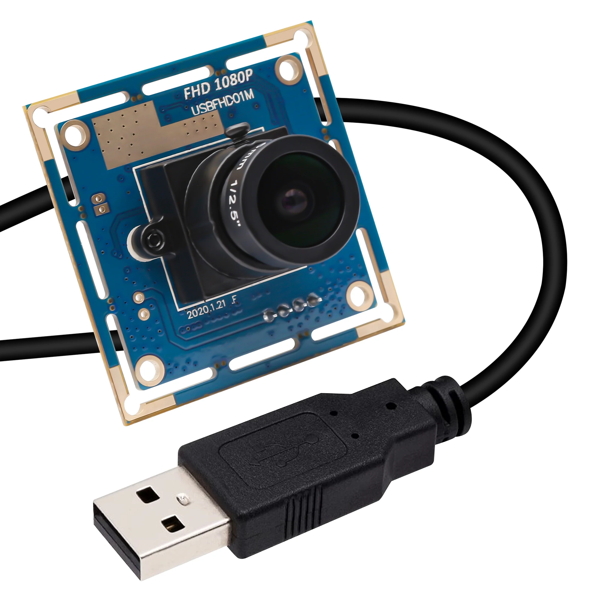 ELP-1080P-Black-and-White-Monochrome-USB-Camera-Module-High-Frame-Rate ...