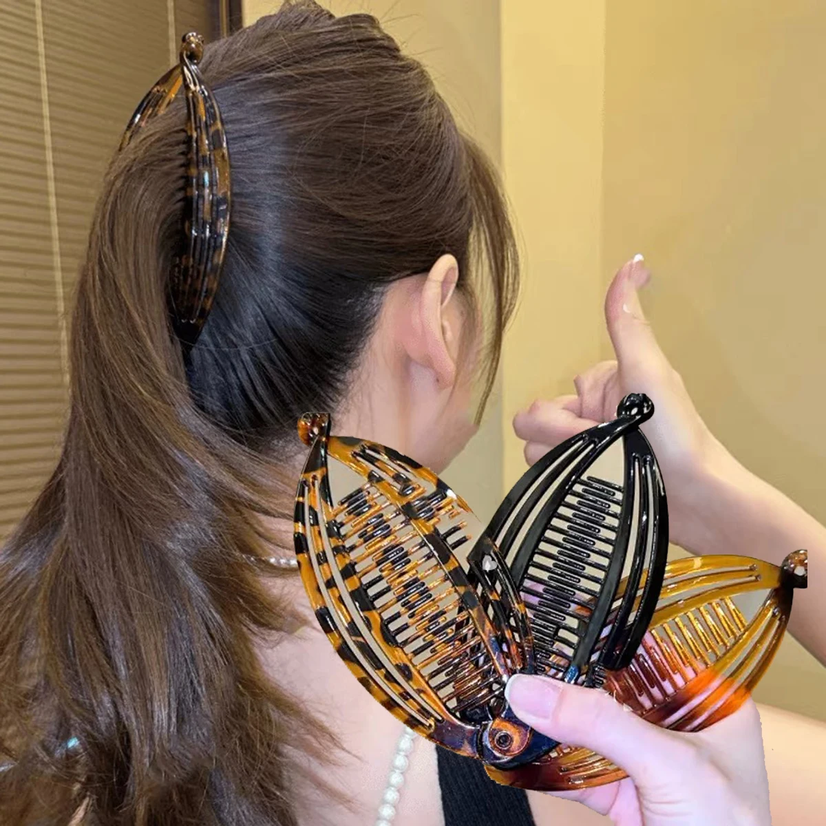 Awaytr Haar Krallen Clip Fisch Form Vintage Clips Draht reifen Kämme Werkzeug für dicke lockige Haare Zubehör Bananen clip für Frauen Mädchen