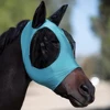 Anti Fly Stretchy Knitted Mesh Mask Ear Protection Mesh Fly Mask Hood Breathable Ear Masks Protector Anti-Worms for Horse Riding 2