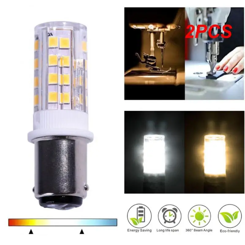 

2PCS Ba15d Double Contact Bayonet Base LED Corn Bulb LED Light Bulb 220V For Sewing Machine Pfaff, Singer, Privilege, Bernina