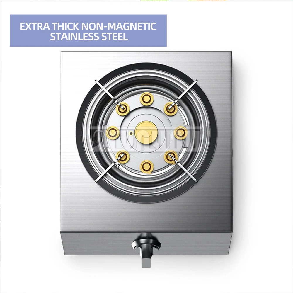 Energy-saving Cooktops Estufas Stainless Steel Gas Stove Kitchen Single Desktop Gaskocher Flameout Protection