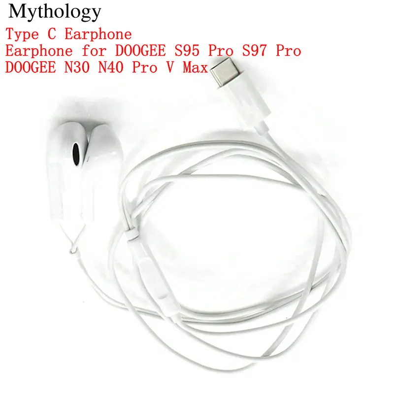 

Earphone for DOOGEE S97 Pro S95 Pro N30 N40 Pro V Max Type C Headphone Mobile Phone Accessories