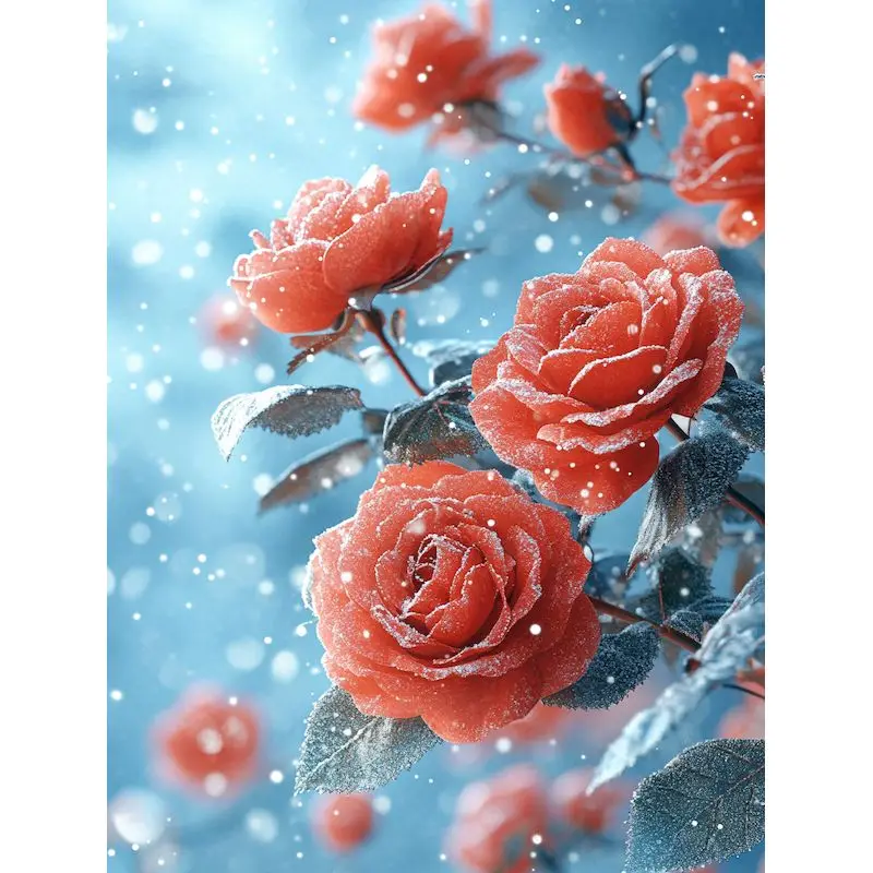 RUOPOTY Cornice Fai Da Te Dipingere Con I Numeri Kit Fiori Da Colorare Con I Numeri Per Adulti Artigianato Fai Da Te Artigianato Immagine di Arte Della Parete 1