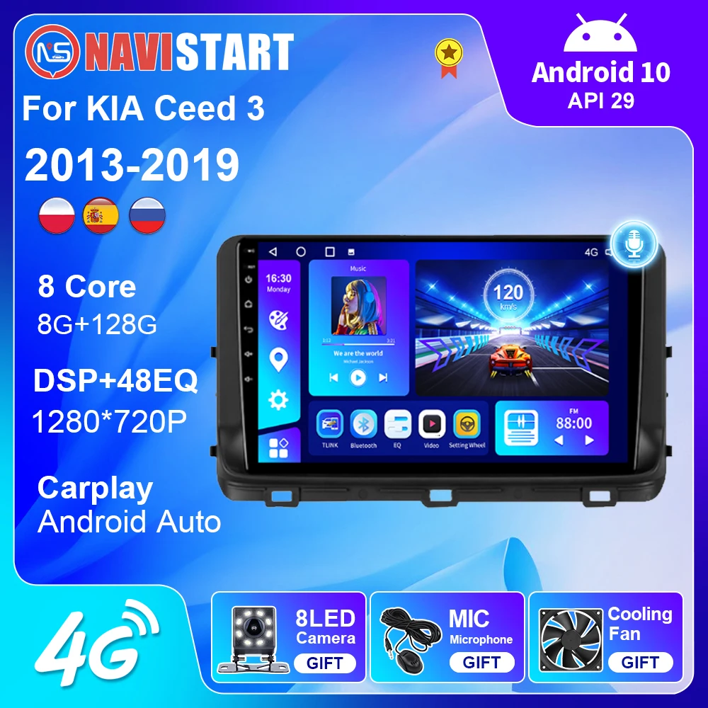 

NAVISTART For Kia Ceed 3 CD 2018-2022 Android 10 Car Radio Multimedia Video Player Navigation GPS Android 2din 2 din dvd Palyer