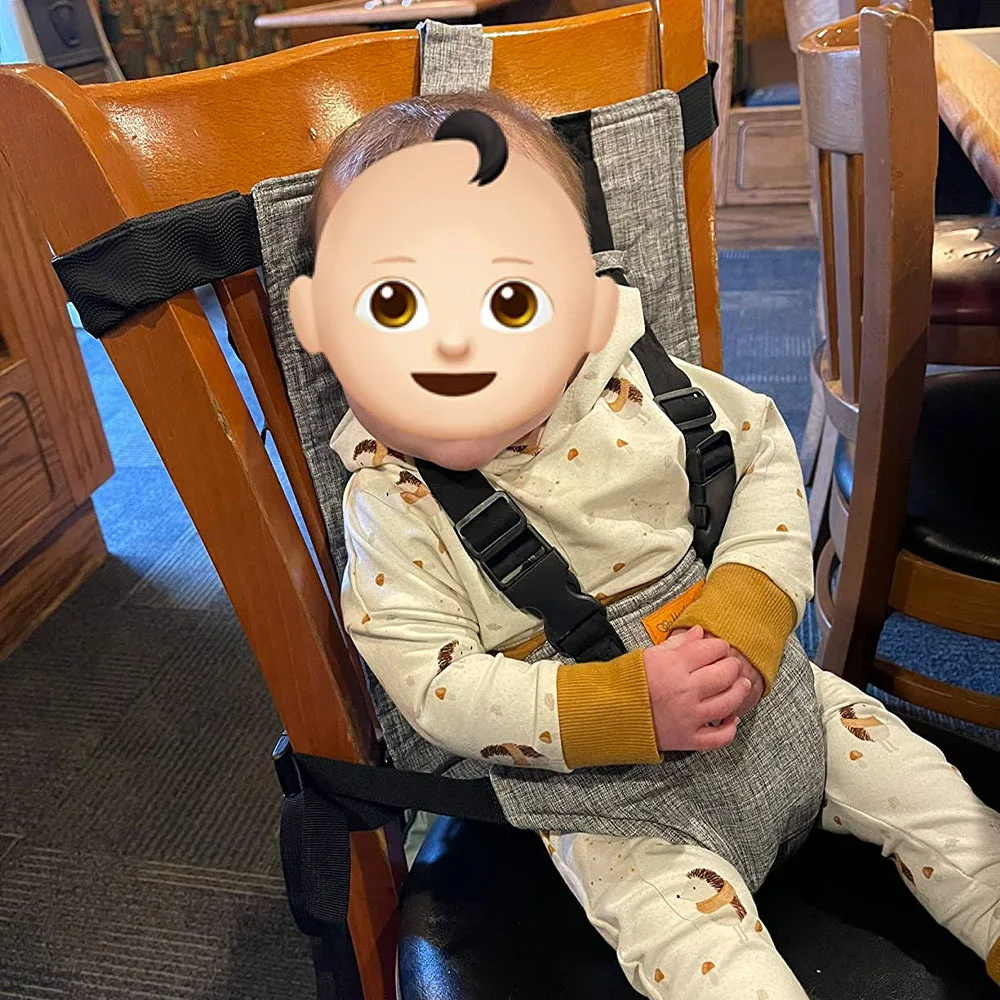 Anti-drop Baby Dining Chair Seat Belt Adjustable Protection Guard Feeding Safety Belt Washable Foldable Seat Safety Harness
