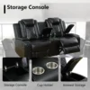1414-d58776.jpg Power Recliner Sofa Set with LED Light for Living Room Furniture,Black Leather Reclining Sofa and Loveseat Set 3 Seater Sofa