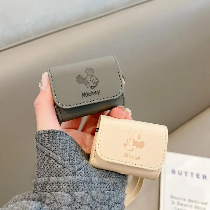 

Милый чехол с рисунком Микки Мауса из Диснея, подходит для Air Pods3, защитный чехол с ремешком для Airpodspro2, наушники для Apple