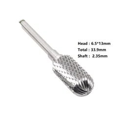 Premium Tungsten Carbide Dental Bur Set for Professional Tooth Preparation (6.5 1pcs)
