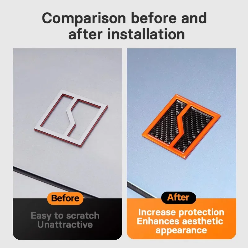 

For Zeekr 001 car decal mounted sticker logo modified appearance sticker decoration upgrade accessories