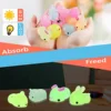 6/12/18 Pcs Luminous Mochi Squishies, Mochi Squishy Animals Stress Toys, Mini Stress Relief Toys Mochi Animals Toys Kawaii 3