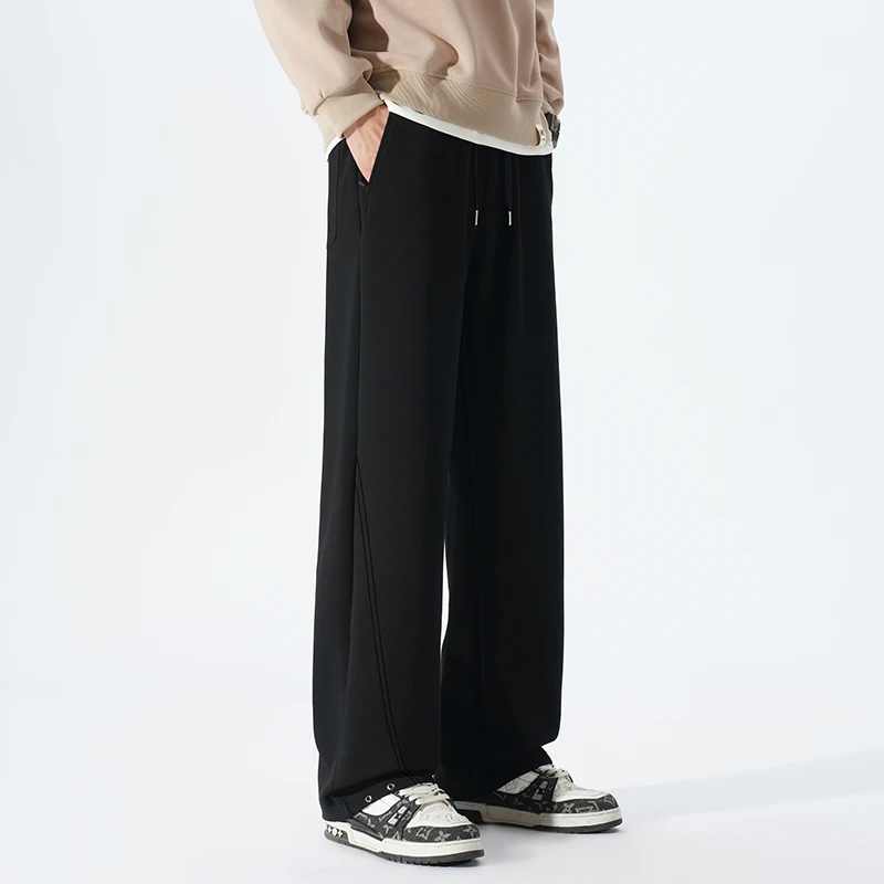 25s جديد الخريف الشتاء 190 طويل القامة الرجال اضافية طويلة 120 سنتيمتر طول السراويل مرونة الخصر تنوعا السراويل الرياضية قماش عالي الجودة