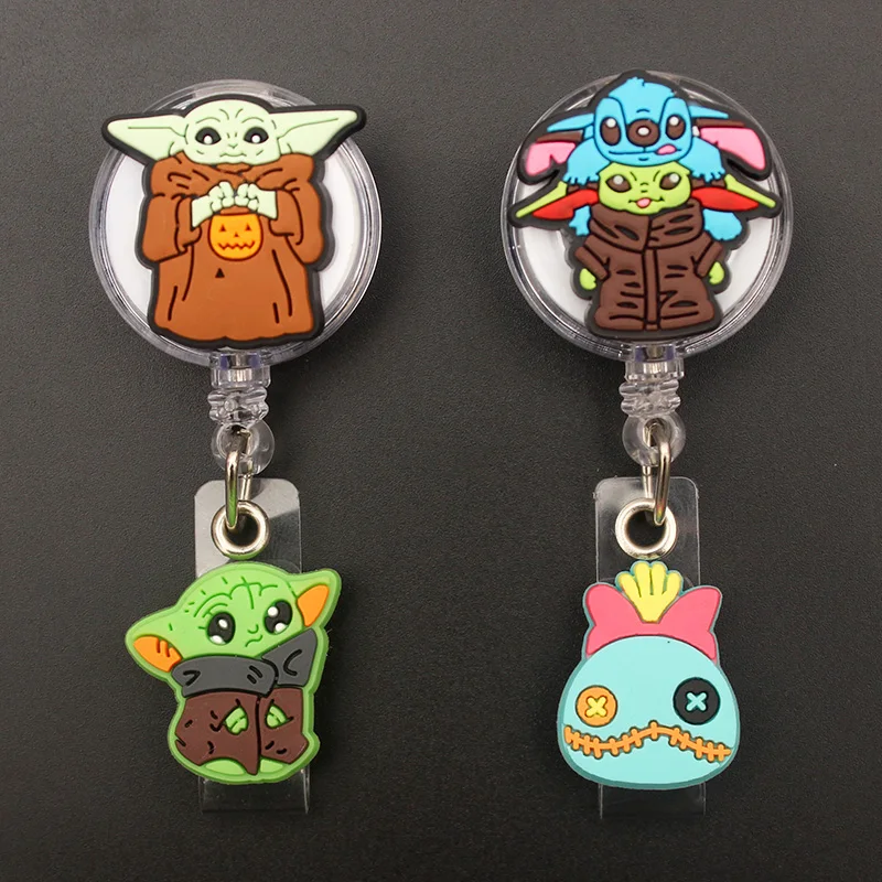Buoni Amici Yoda Stitch Style Retrattile Badge Reel Infermiera Doctor Card Holder Office Hospital Name Card Supplies