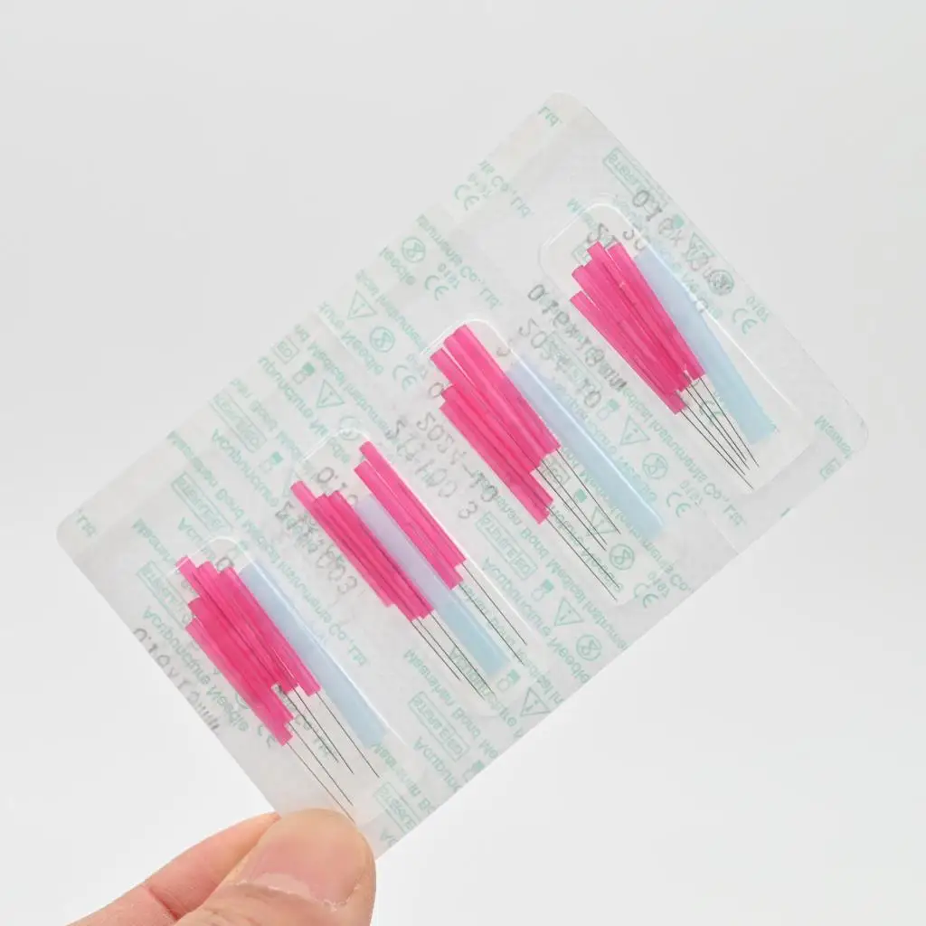 500 pcs plastic handle acupuncture needle disposable gasification needle abdomen 0.12/0.14/0.16mm