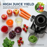 Extracteur de jus lent à large goulotte Max 680W, presse-fruits à froid puissante pour fruits entiers, idéal pour usage domestique 4