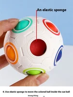 Antistress Cube Magic Fidget Toys Puzzle Rainbow Balls Children Educational Toy Adult Kid Reliever Stress Anxiety Christmas Gift 4